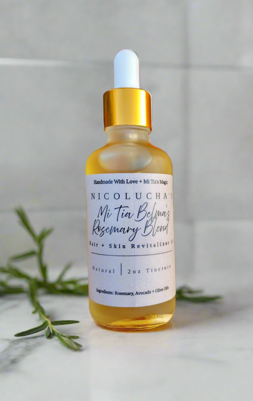 Mi Tia Belma's Rosemary Blend Hair + Skin Revitalizer Oil