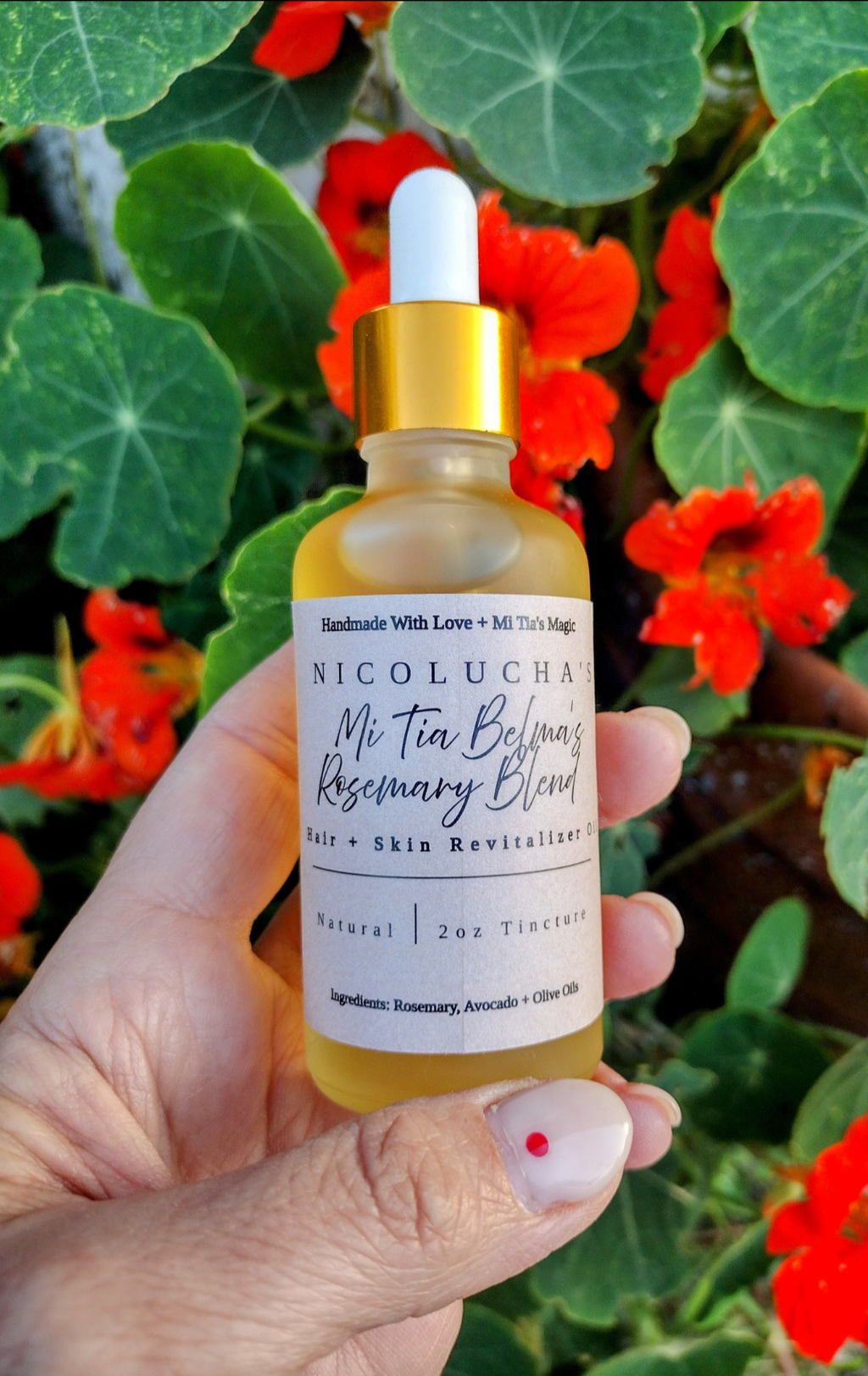 Mi Tia Belma's Rosemary Blend Hair + Skin Revitalizer Oil image 0